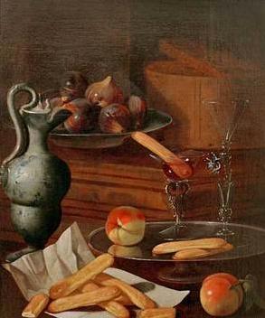 Cristoforo Munari Glaser und Loffelbiskuits France oil painting art